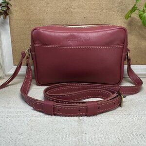 **SOLD** Portland Leather Goods Large Camera Bag - Guava. Excellent, Cleaned